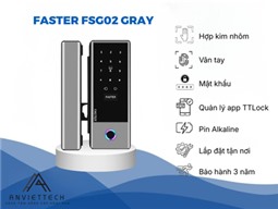 Khóa Thông Minh Cửa Kính Cường Lực Faster FSG02 GRAY